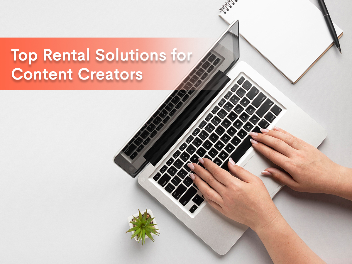 Top rental solutions for content creators web banner